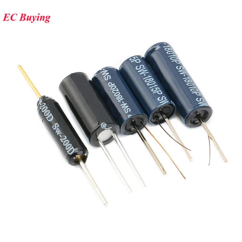 10-50Pcs SW-200D SW-520D SW-18010P SW-18015P SW-18020P 12V 24V Highly Vibration Switch Ball Tilt Double Bead Angle Spring Sensor