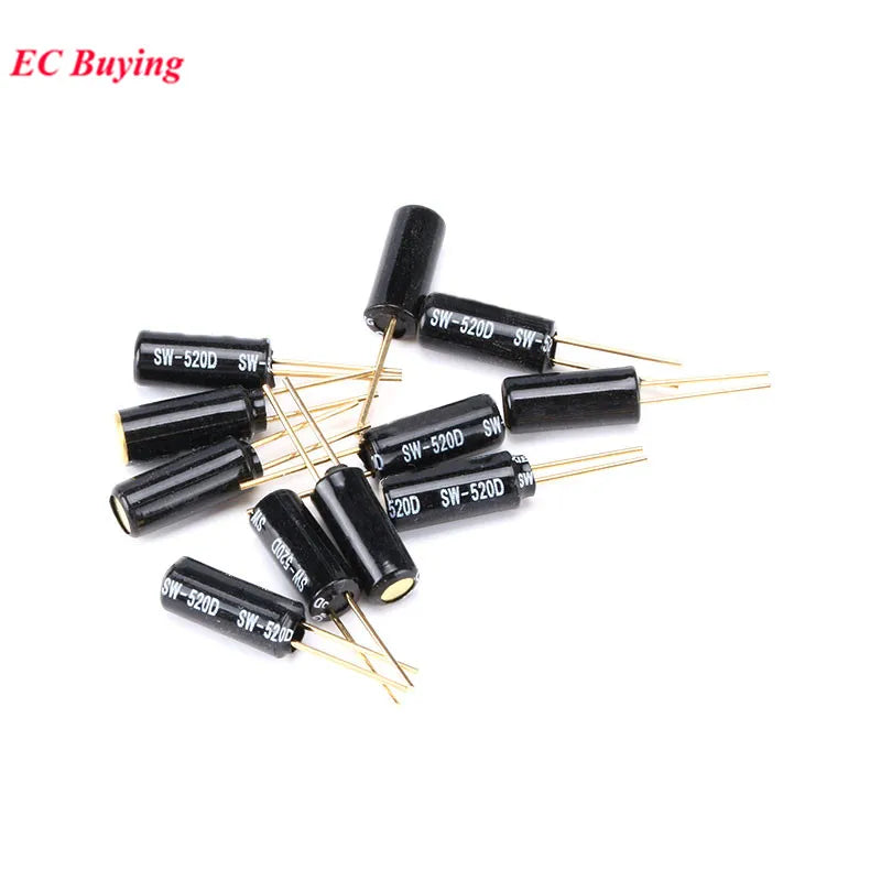 10-50Pcs SW-200D SW-520D SW-18010P SW-18015P SW-18020P 12V 24V Highly Vibration Switch Ball Tilt Double Bead Angle Spring Sensor