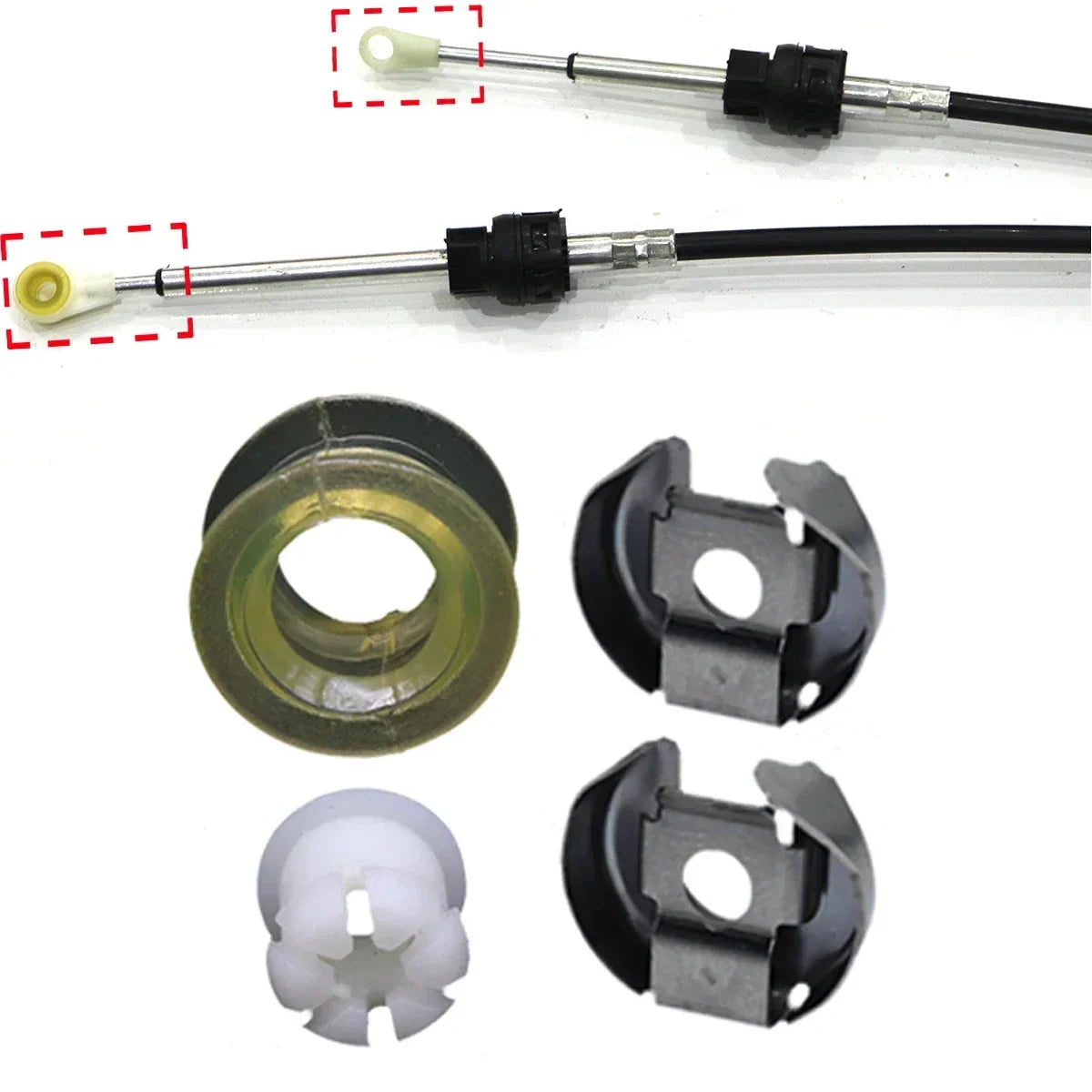 Manual Gear Shift Linkage Bushing & Selector Repair Kit for VW Passat B6 B7, Polo 9N 6R & Beetle 5C