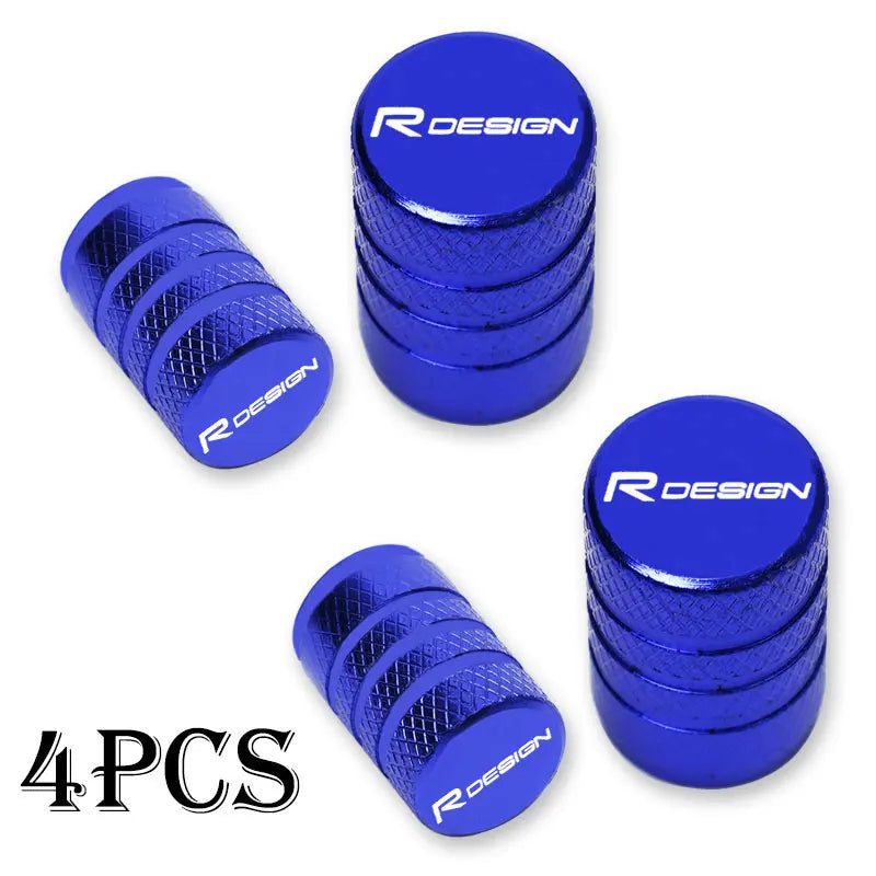 For Volvo Rdesign T6 AWD S40 S60 S90 XC40 XC 60 XC90 V40 V50 V60 Car Wheel Tire Valve Caps Tyre Stem Covers Airdust Waterproof