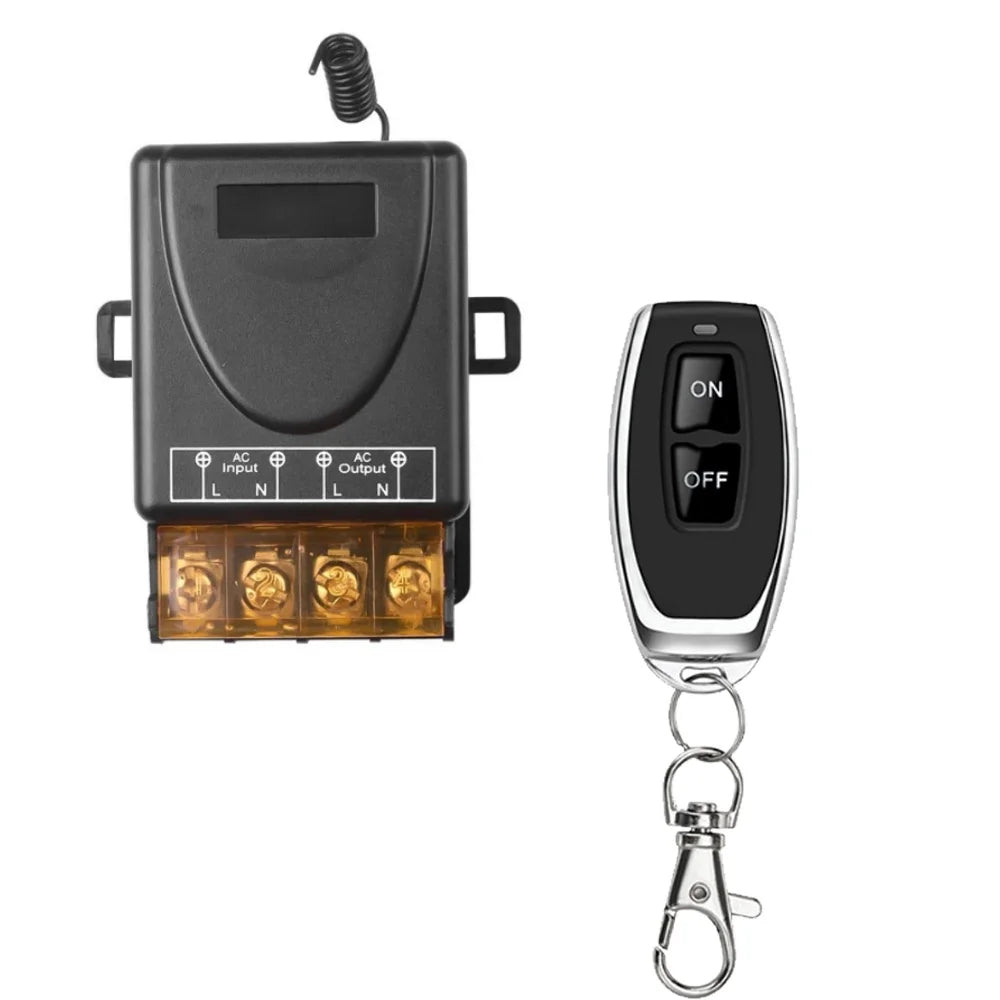 Wireless Remote Control Switch Motor Water Pump Wireless Switch Car Power Remote Control Switch 220V 30A