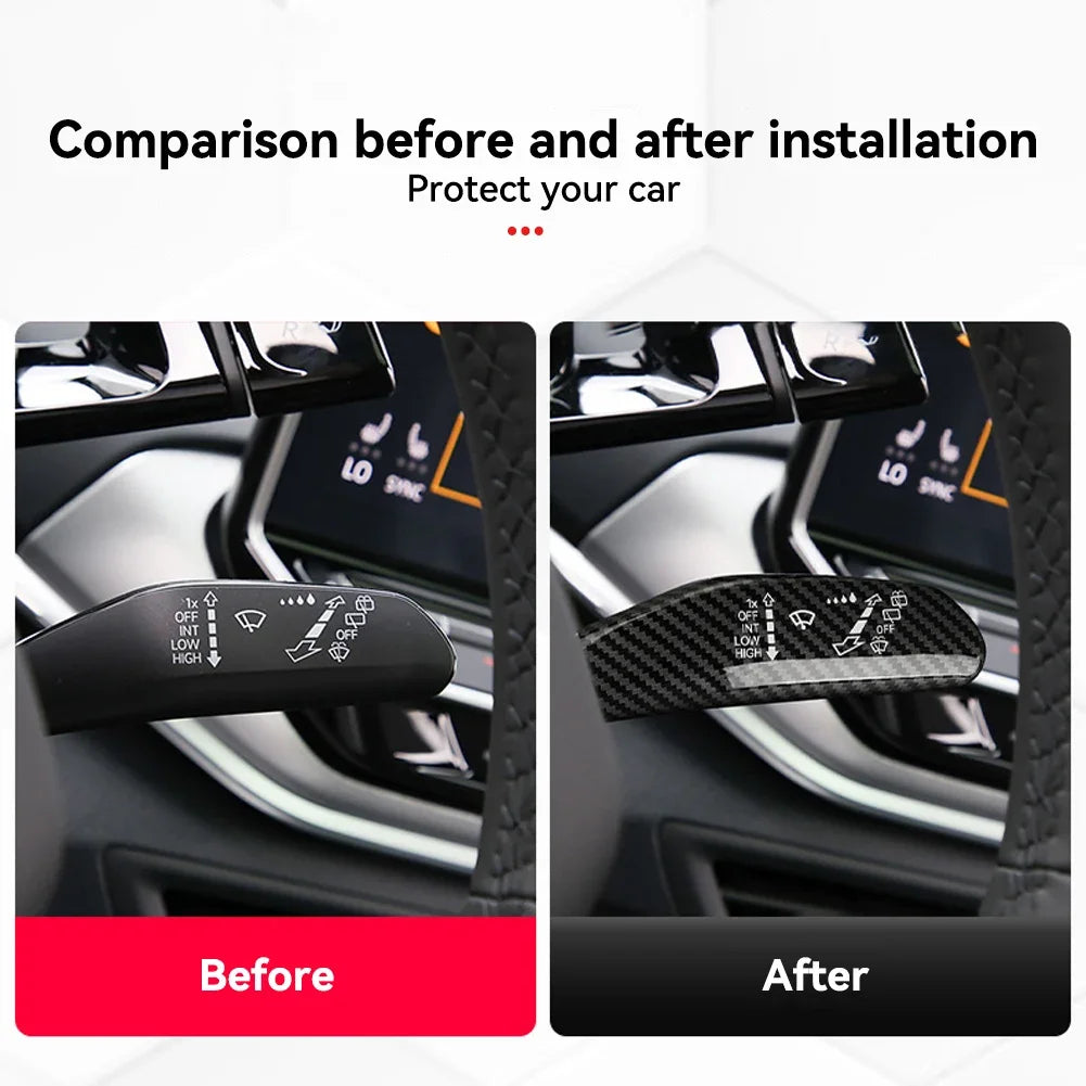 Car Wiper Switch Trim For VW Volkswagen ID.3 ID.4 ID3 ID4 CROZZ ID6 Steering Wheel Headlight Switch Control Cover Accessories