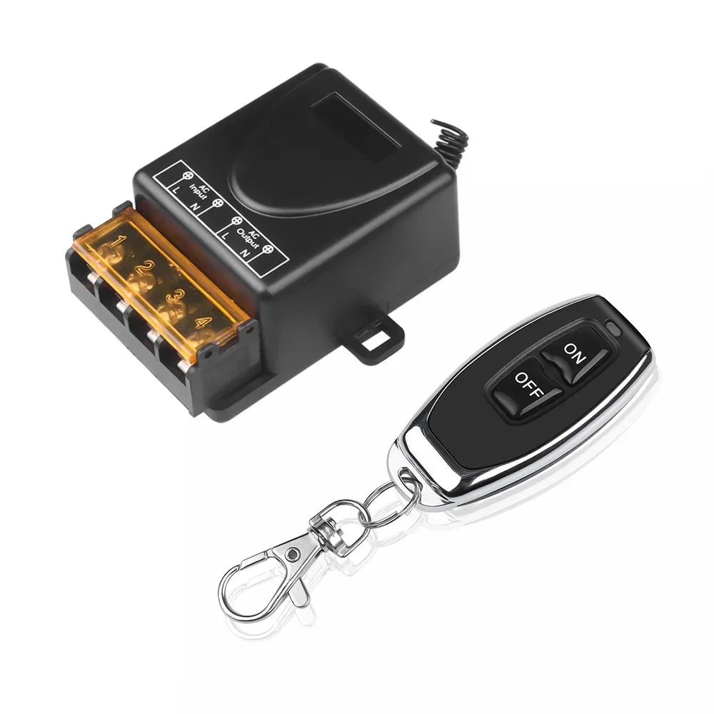Wireless Remote Control Switch Motor Water Pump Wireless Switch Car Power Remote Control Switch 220V 30A