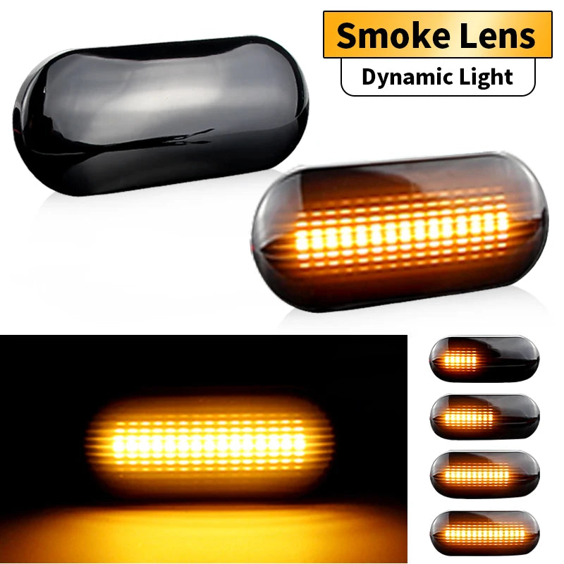 For Volkswagen VW Polo 1999 2000 2001 2002 2003 2004 2005 2006 2007 2008 2009 2010 2011 2012 2013 Led Dynamic Side Marker Light