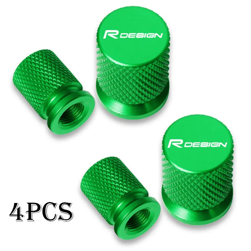 For Volvo Rdesign T6 AWD S40 S60 S90 XC40 XC 60 XC90 V40 V50 V60 Car Wheel Tire Valve Caps Tyre Stem Covers Airdust Waterproof