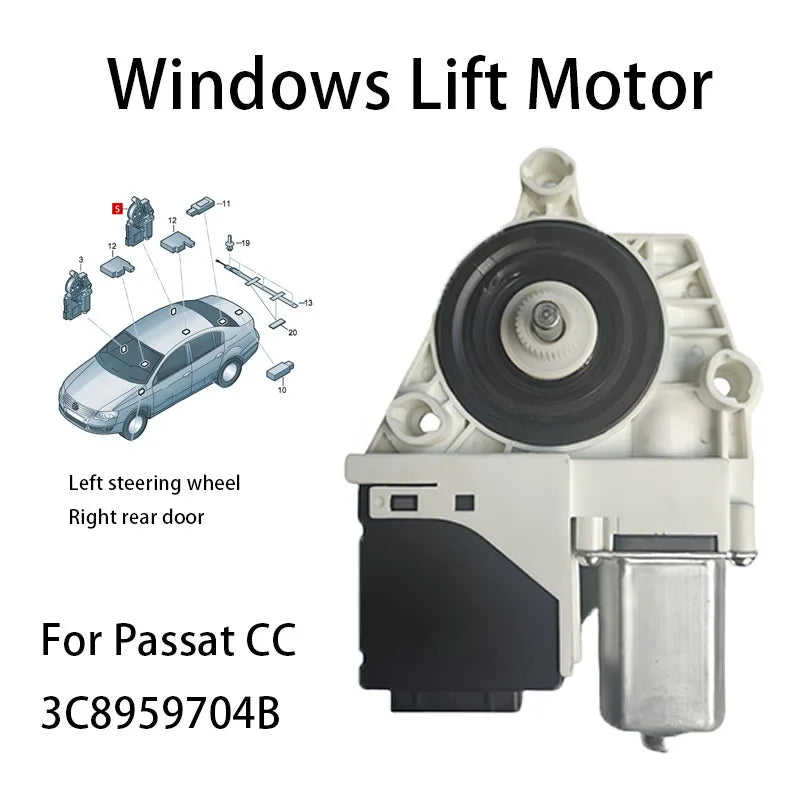 WINDOW MOTOR For VW PASSAT CC COUPE SEAT 3C8959704B 3C8959703B 1K0959794Q 1K0959795Q 3C8959701 3C8959702