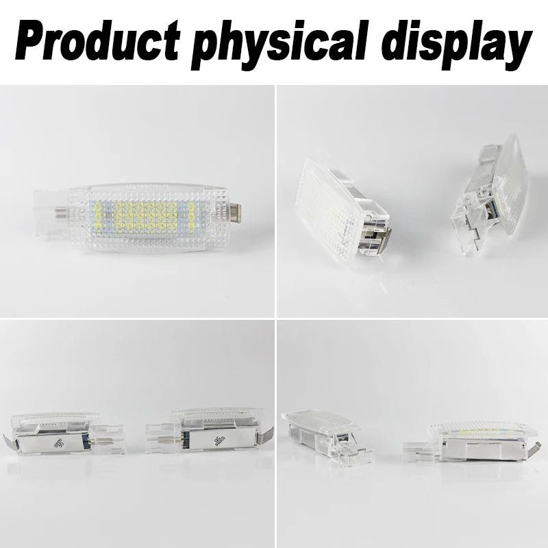 2Pcs OEM# 1K094710971N For VW Golf 4 5 6 7 Passat B5 B6 B7 Car LED Bulb Interior Sun Visor Vanity Mirror Lamps for Volkswagen