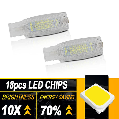 2Pcs OEM# 1K094710971N For VW Golf 4 5 6 7 Passat B5 B6 B7 Car LED Bulb Interior Sun Visor Vanity Mirror Lamps for Volkswagen