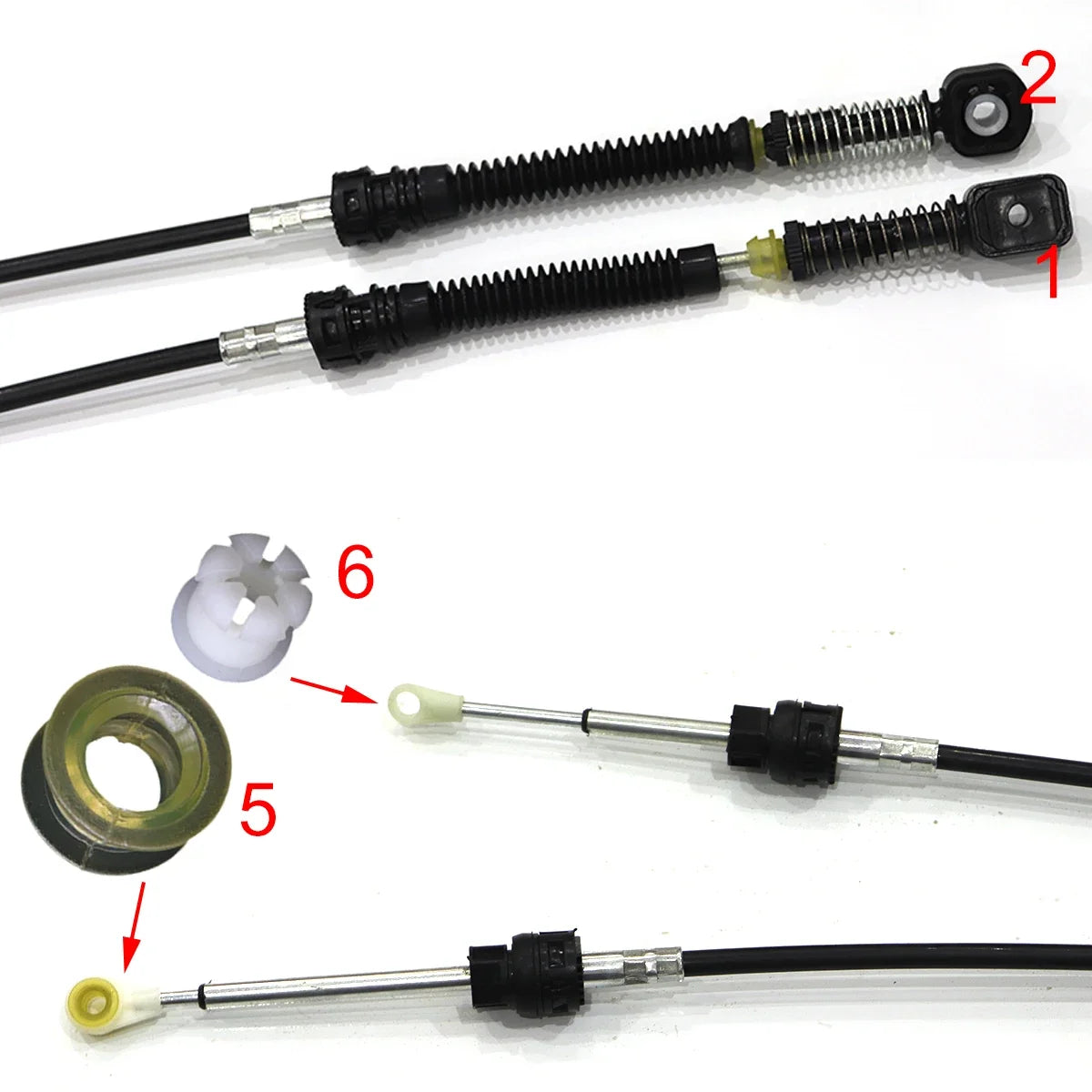 Manual Gear Shift Linkage Bushing & Selector Repair Kit for VW Passat B6 B7, Polo 9N 6R & Beetle 5C