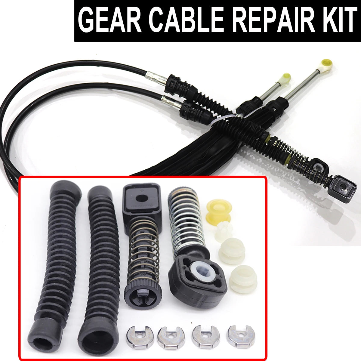 Manual Gear Shift Linkage Bushing & Selector Repair Kit for VW Passat B6 B7, Polo 9N 6R & Beetle 5C