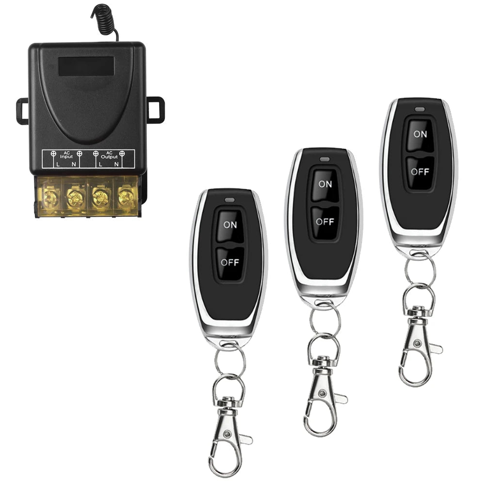 Wireless Remote Control Switch Motor Water Pump Wireless Switch Car Power Remote Control Switch 220V 30A