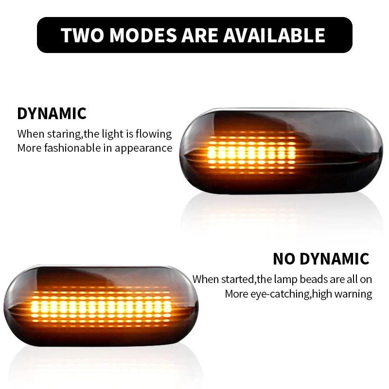 For Volkswagen VW Polo 1999 2000 2001 2002 2003 2004 2005 2006 2007 2008 2009 2010 2011 2012 2013 Led Dynamic Side Marker Light