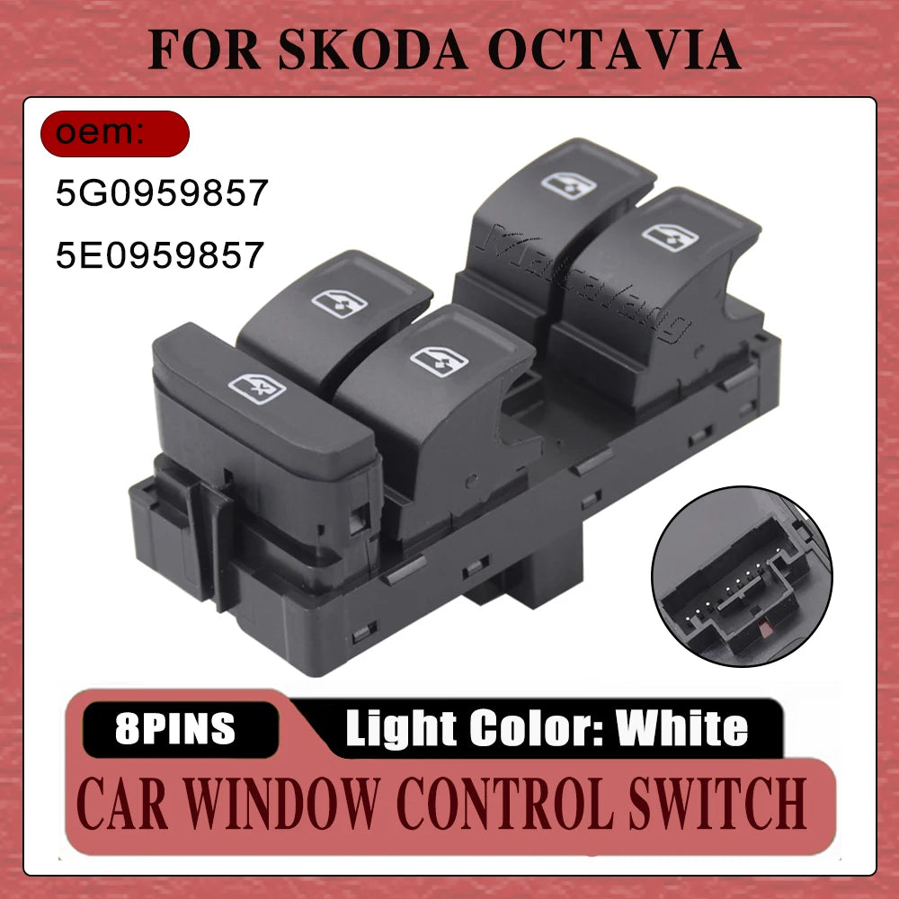 Window Switch For VW Golf MK7 Passat 2014-2018 Tiguan 2016-2018 SEAT Leon 2013-2018 Skoda Superb 2014-2018 Octavia 2013-2018
