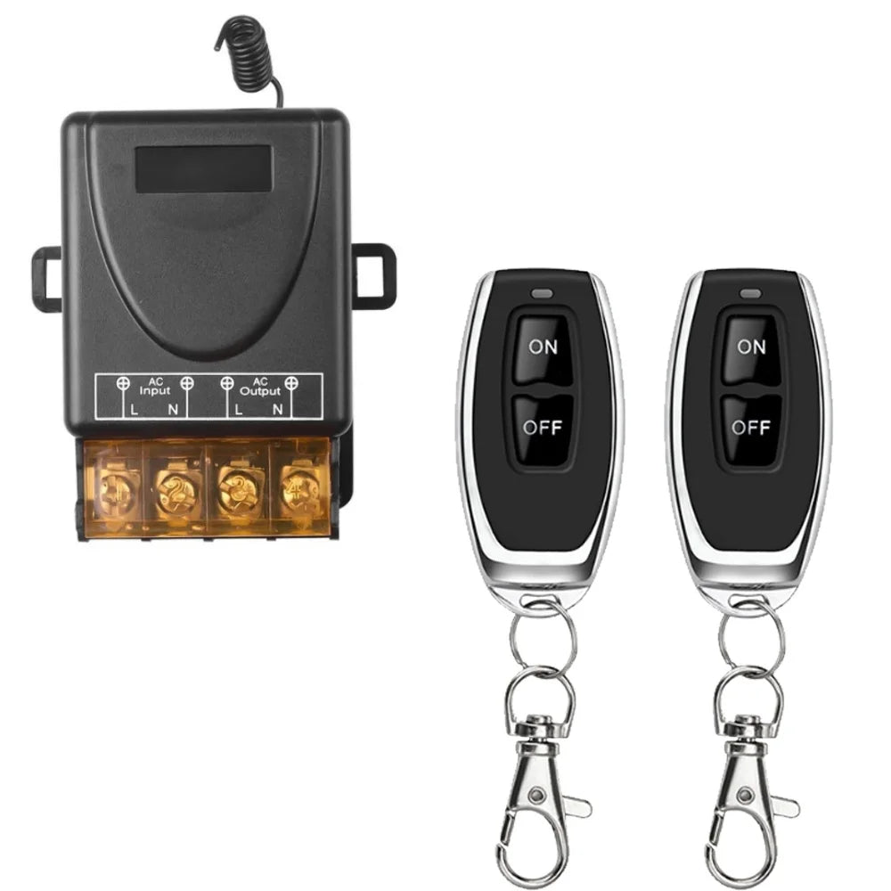 Wireless Remote Control Switch Motor Water Pump Wireless Switch Car Power Remote Control Switch 220V 30A
