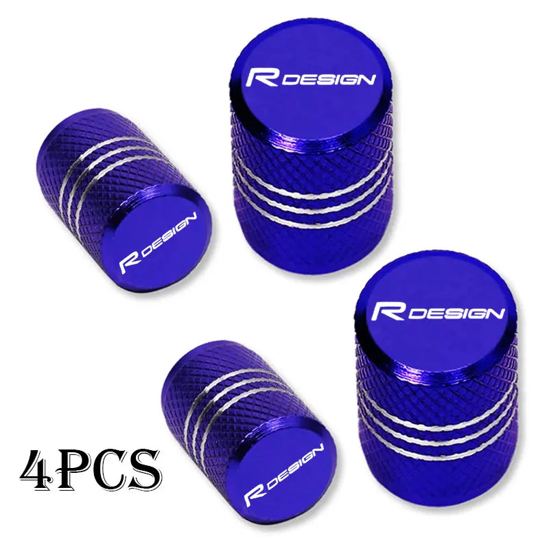 For Volvo Rdesign T6 AWD S40 S60 S90 XC40 XC 60 XC90 V40 V50 V60 Car Wheel Tire Valve Caps Tyre Stem Covers Airdust Waterproof
