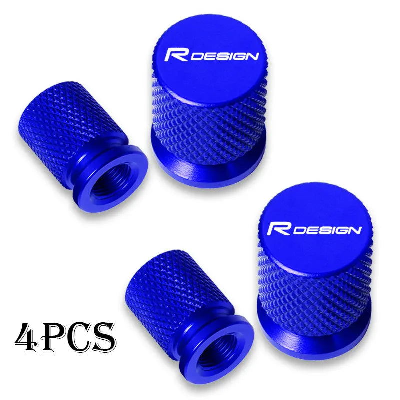 For Volvo Rdesign T6 AWD S40 S60 S90 XC40 XC 60 XC90 V40 V50 V60 Car Wheel Tire Valve Caps Tyre Stem Covers Airdust Waterproof