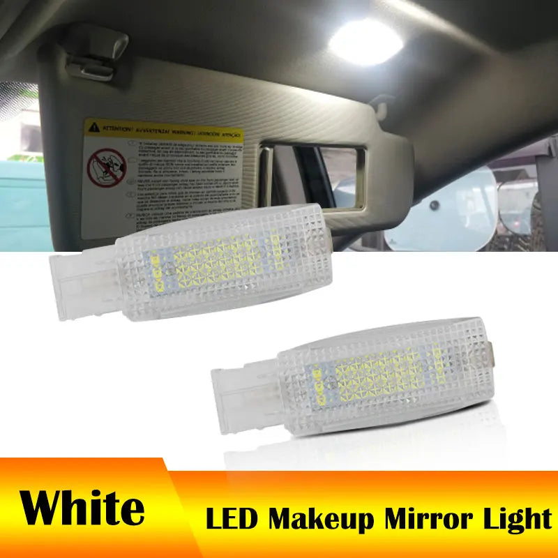 2Pcs OEM# 1K094710971N For VW Golf 4 5 6 7 Passat B5 B6 B7 Car LED Bulb Interior Sun Visor Vanity Mirror Lamps for Volkswagen