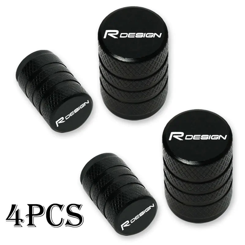 For Volvo Rdesign T6 AWD S40 S60 S90 XC40 XC 60 XC90 V40 V50 V60 Car Wheel Tire Valve Caps Tyre Stem Covers Airdust Waterproof