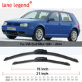Car Wiper Front & Rear Wiper Blades For VW Golf Mk4 1997 - 2004 Windshield Windscreen Clean Window Car Rain Brushes 21"+19"+14"