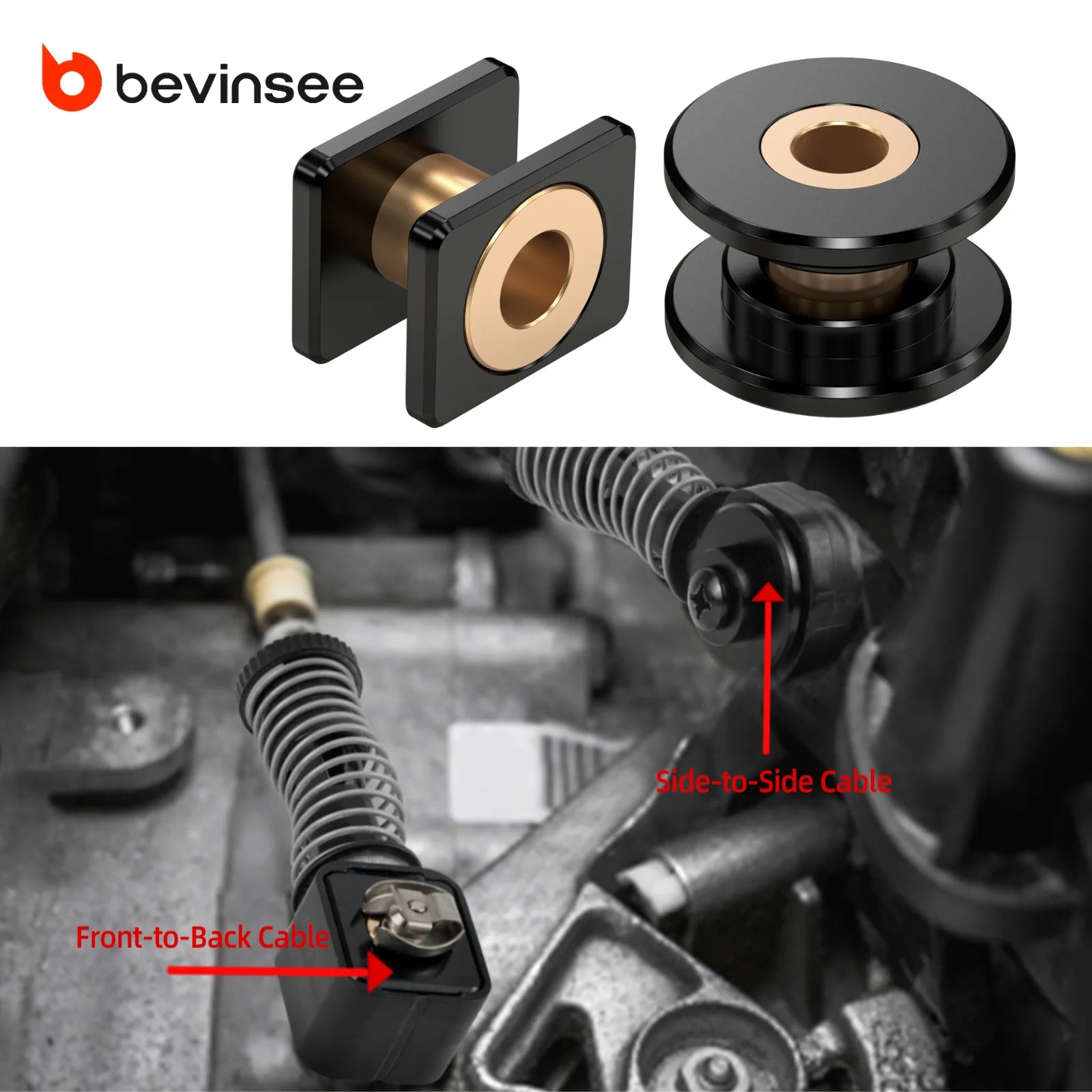 Solid Shifter Bushing Kit for 6-Speed Manual Gearbox MQ350 – VW Golf MK6/MK7 GTI, Passat & Audi A3