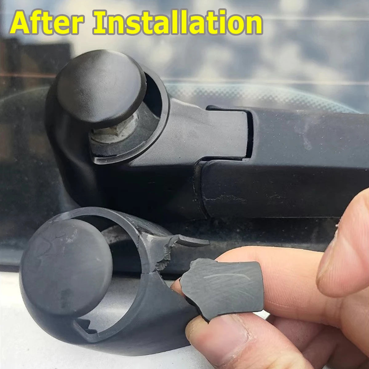Rear Window Wiper Arm Bolt Cover Cap Washer Jet Nozzle For VW Polo 6C1 6R1 9N Vivo 2001 2002 2003 2004 2005 2006 2007 2008 2009