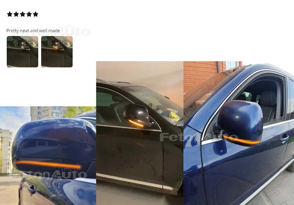 Dynamic Amber Steering Signal Led Light Rear View Mirror Indicating Flash For VW Volkswagen Touareg  7L 2002 2003 2004-2006