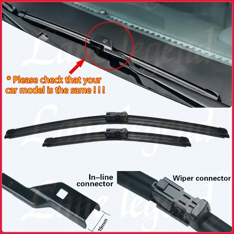 Front Windscreen Wiper Blades 24″ + 19″ for VW Passat B6 (2005–2011)
